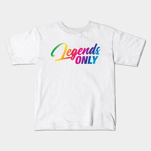 Legends Only Podcast Logo (Rainbow) Kids T-Shirt by Legends Only Podcast